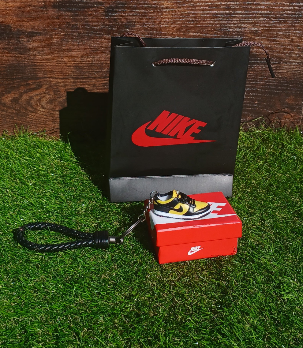 Nike Dunk Low Michigan Sneaker Keychain