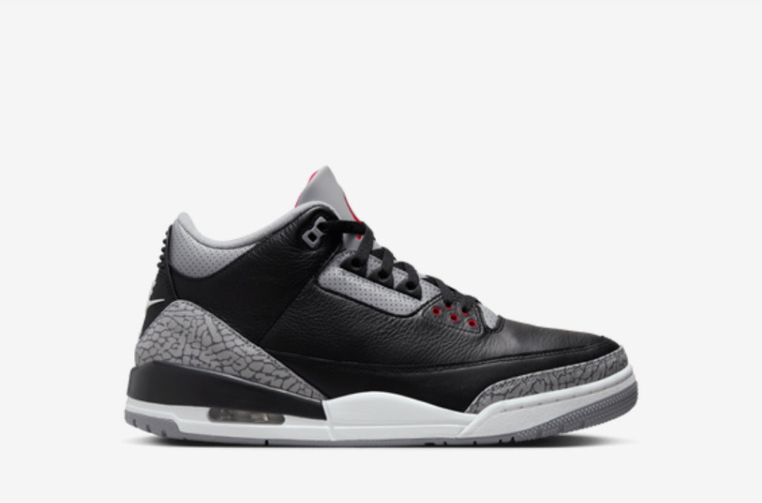 Jordan 3 Black Cements Now Available (Adult Sizes )