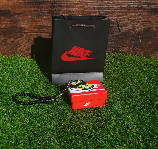 Nike Dunk Low Michigan Sneaker Keychain