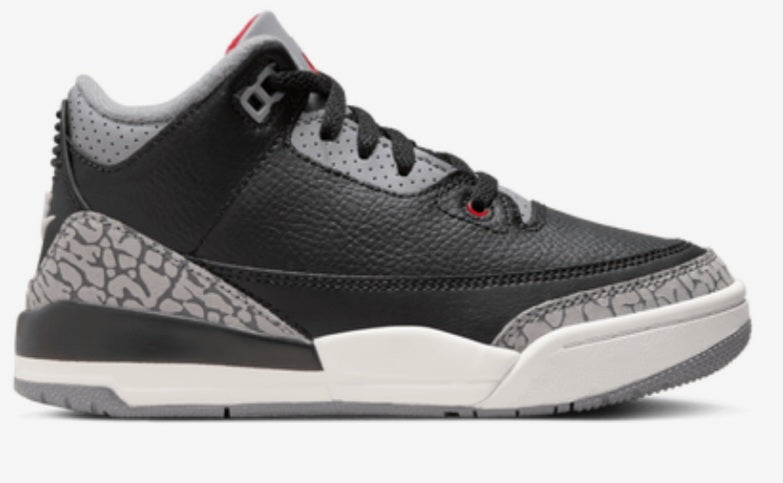 Jordan 3 Black Cement Preschool Sizes Preorders (Read Description)